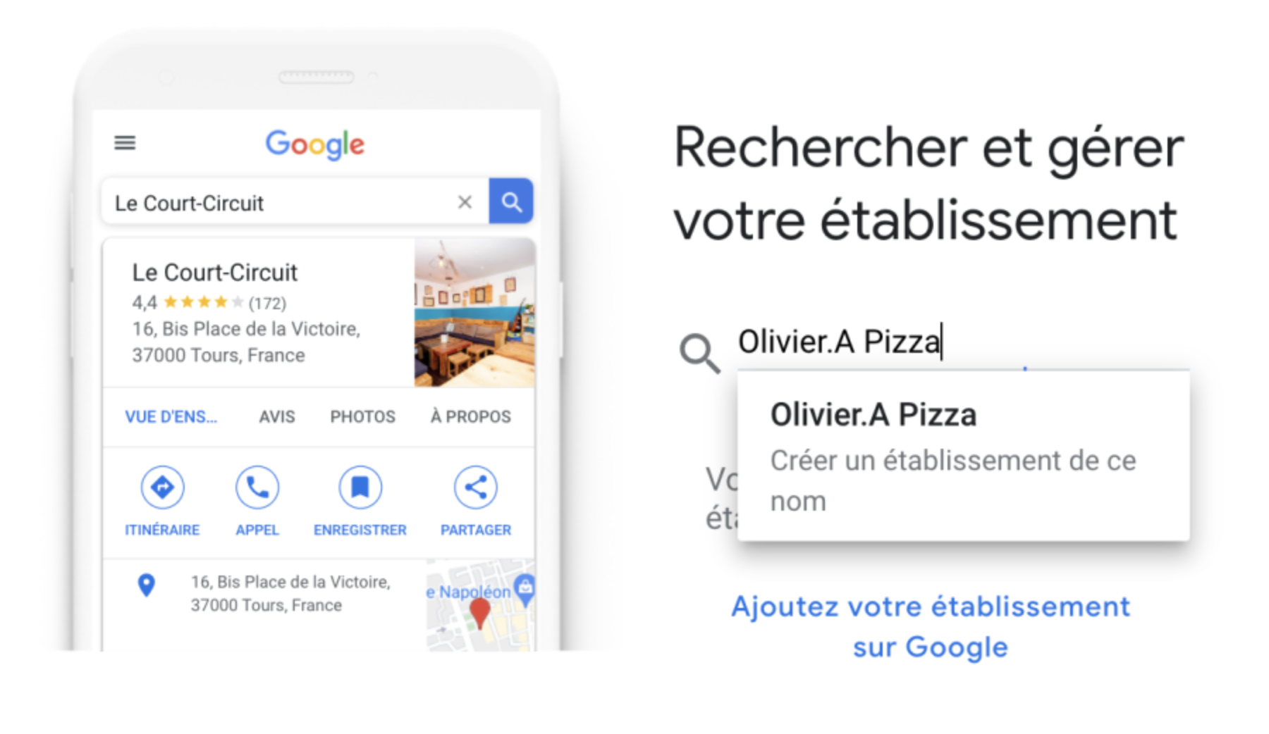 Référencement local Google My Business / Fiche établissement